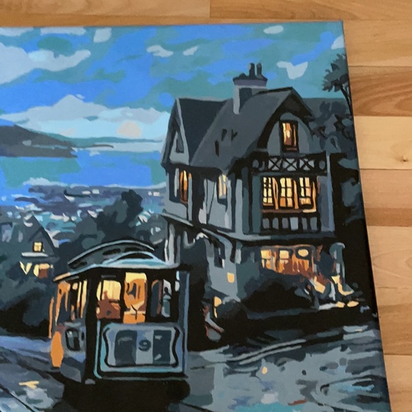 v i n t a g e :: mcm large wall art San Francisco trolly - Picture 3 of 4